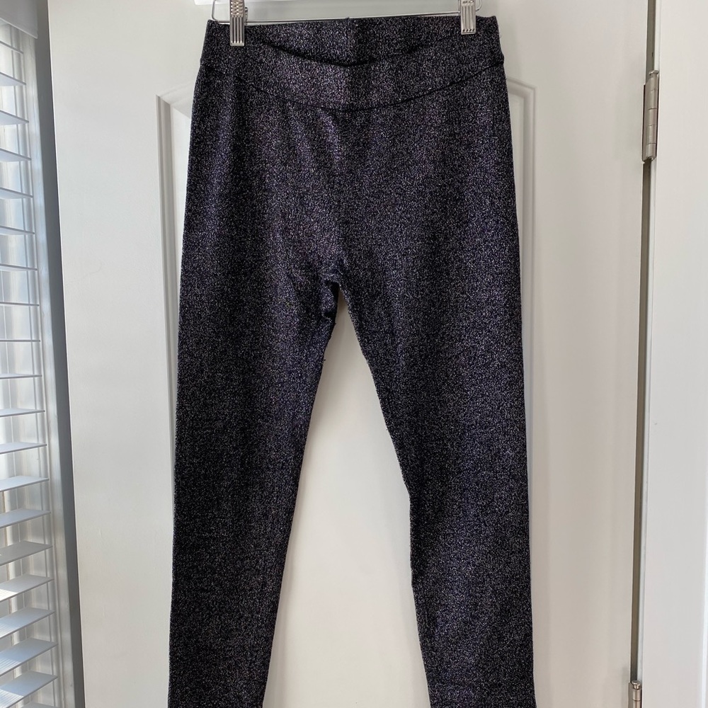 Express Black + Silver Leggings